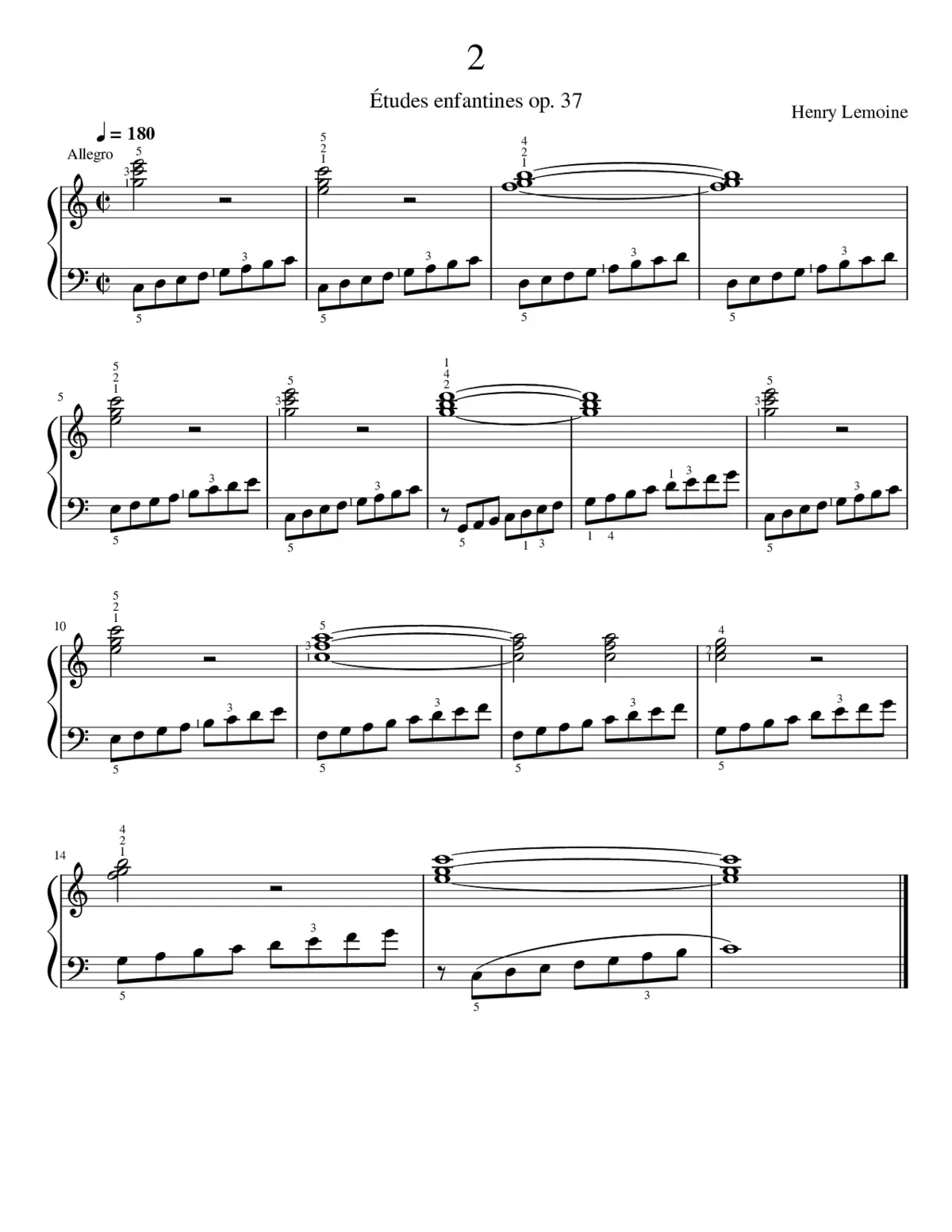 Études enfantines Op.37 - Page 1
