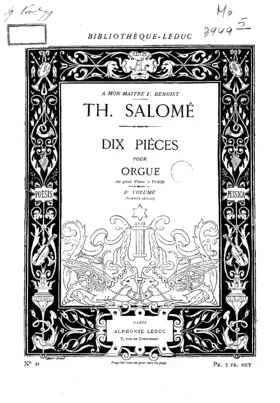 Dix morceaux pour grand orgue ou piano à pédales