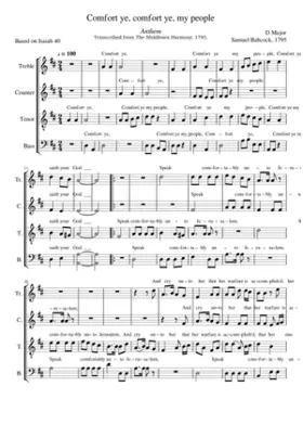 Comfort ye comfort ye my people