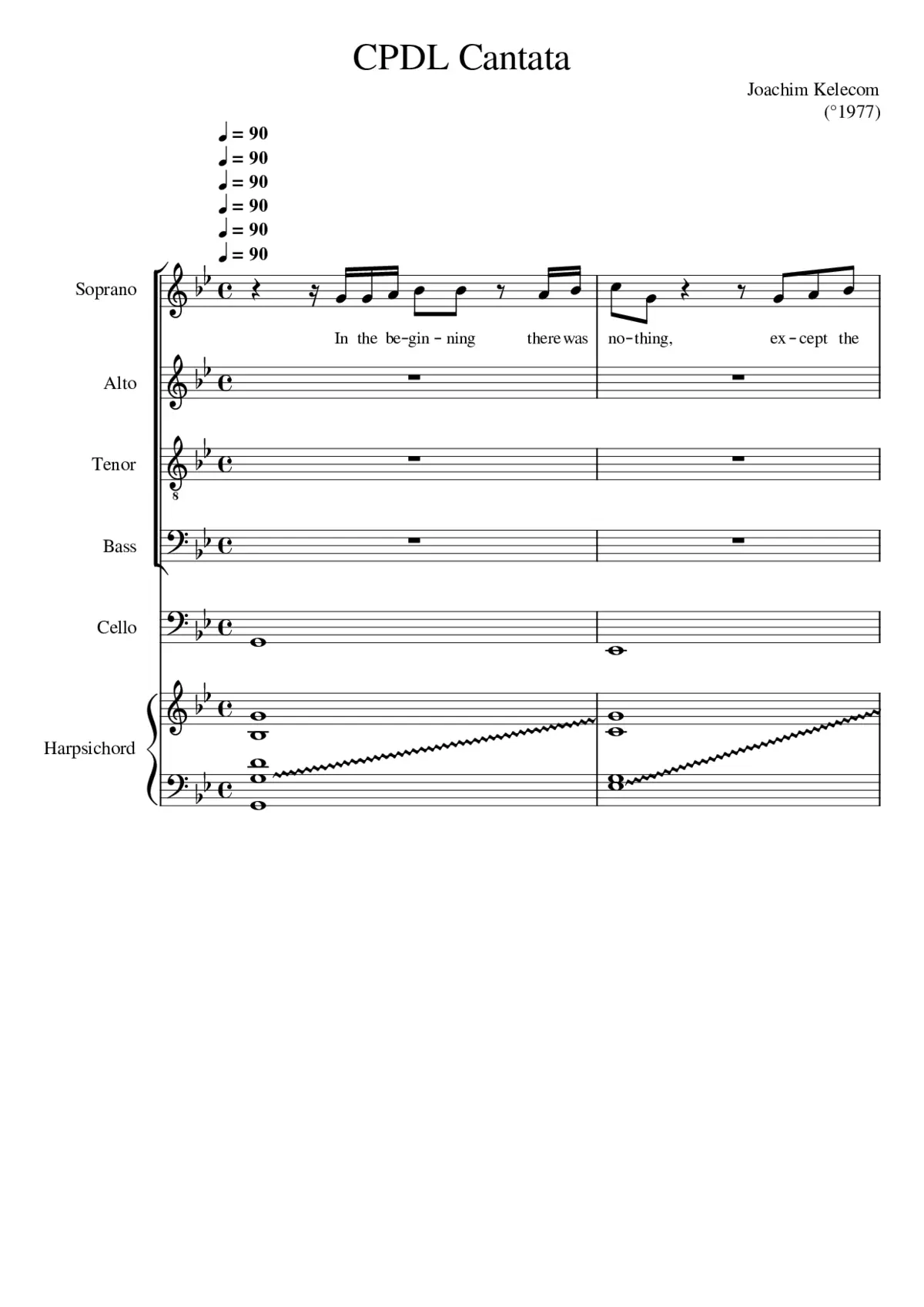 CPDL Cantata - Page 1