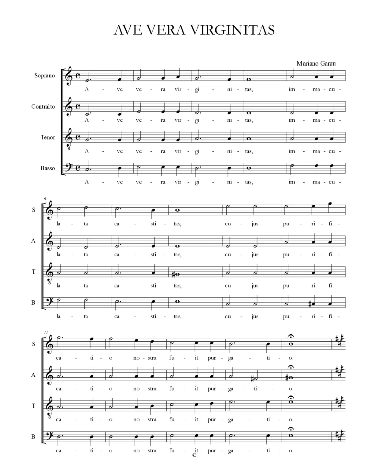 Ave vera virginitas - Page 1