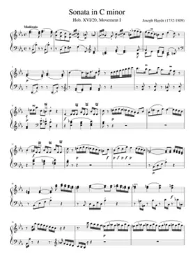 Sonata in C minor HOB XVI 20