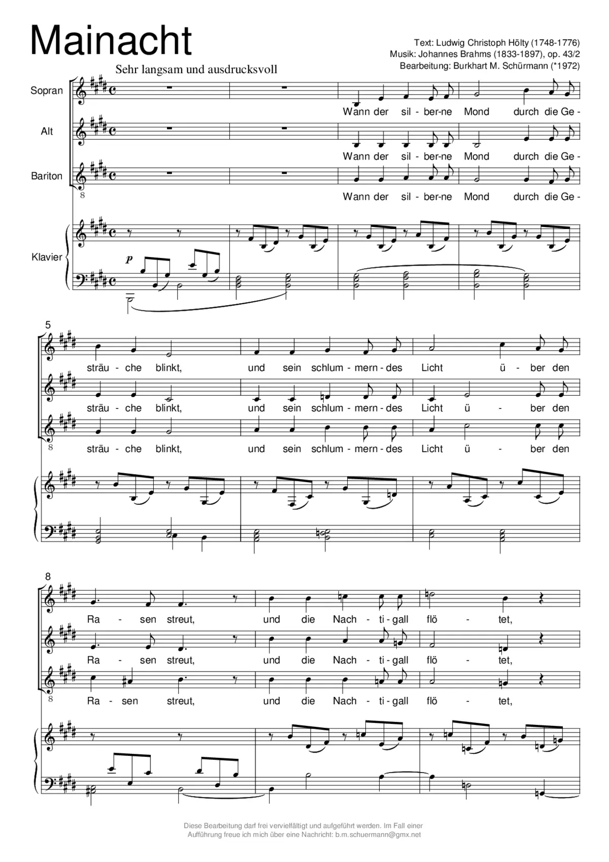 Die Mainacht - Page 1