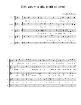 Deh, cara vita mia, morir mi sento