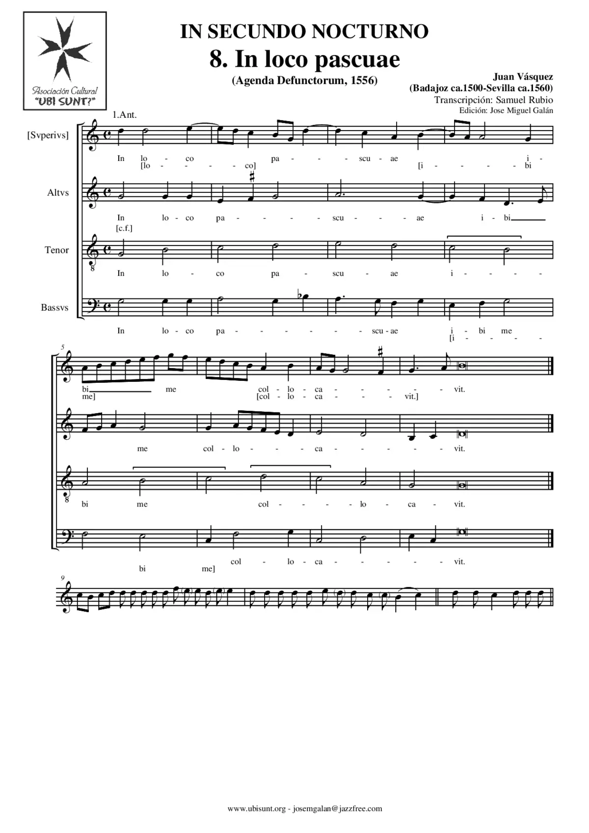 Agenda Defunctorum - Ad Matutinum - In II Nocturno - Page 1