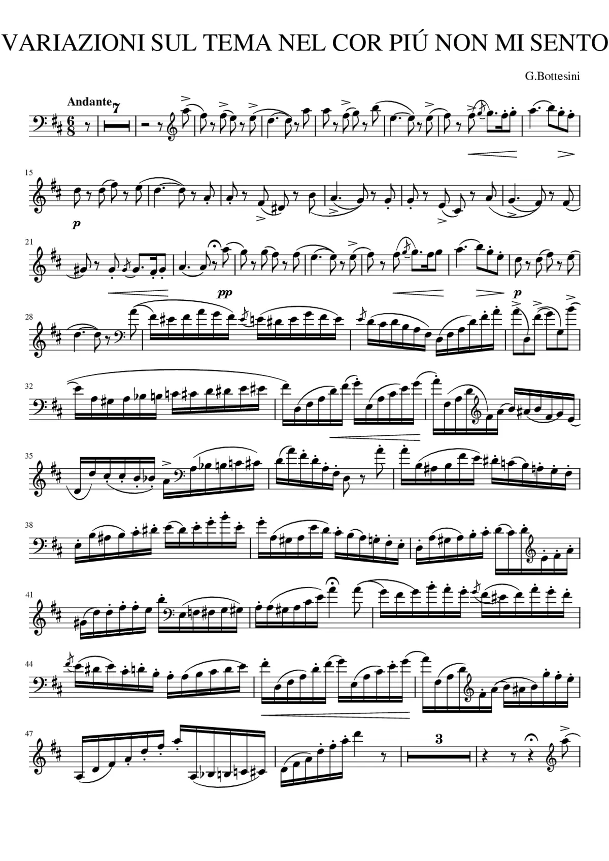 Double Bass Concerto No.2 in B minor - Page 1
