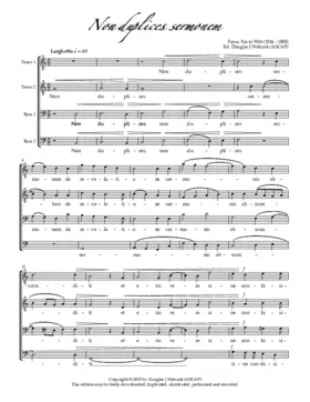 Non duplices sermonem