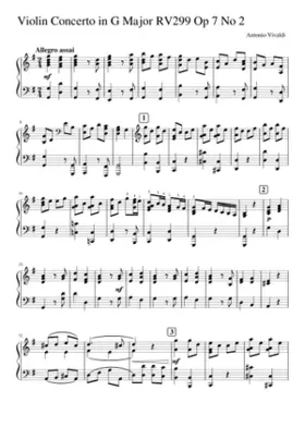 Violin Concerto in G major RV 310