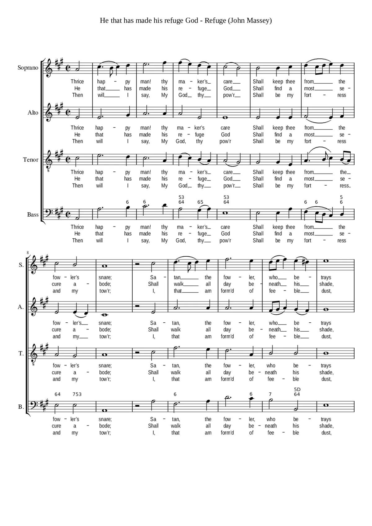 He that has made his refuge God - Page 1