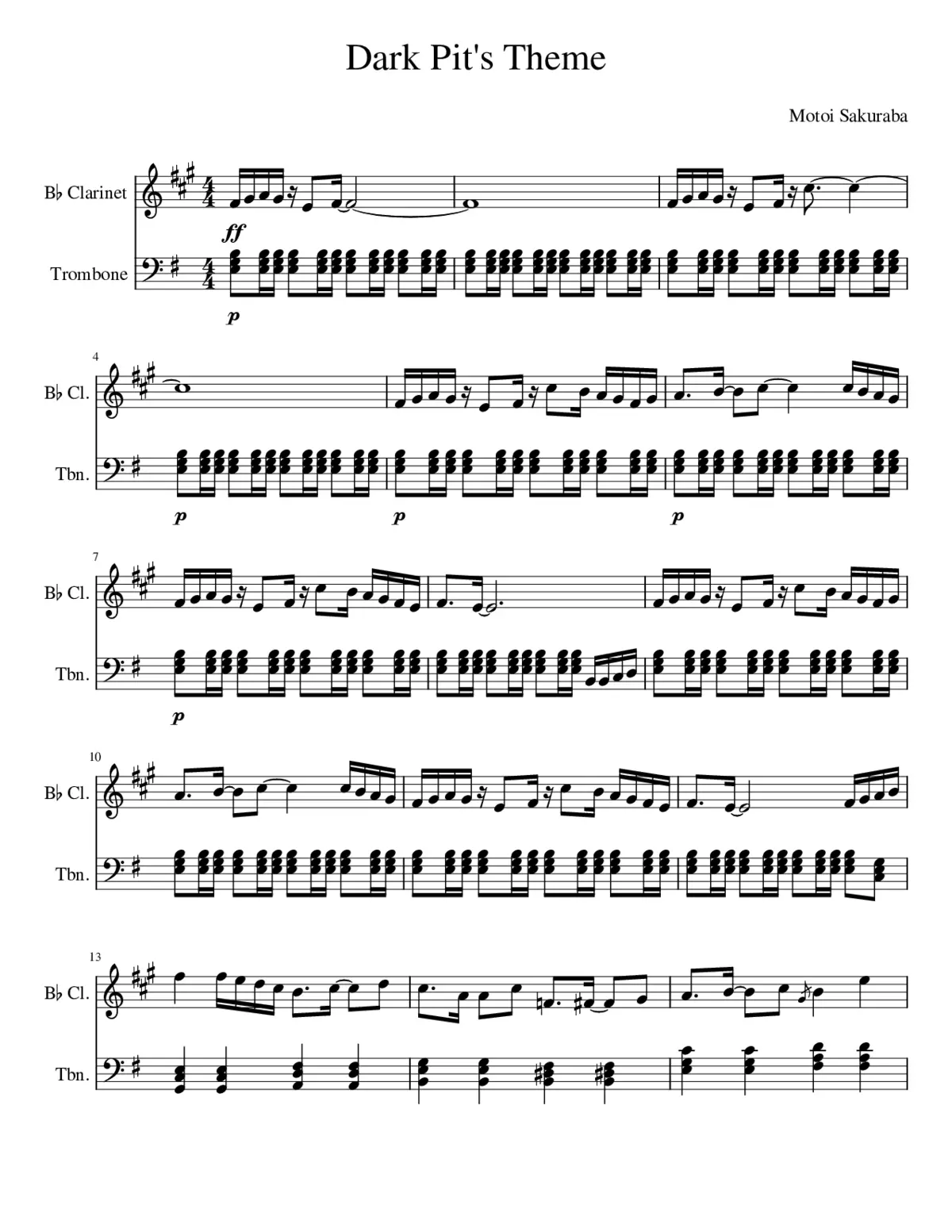 Dark Pit's Theme - Page 1