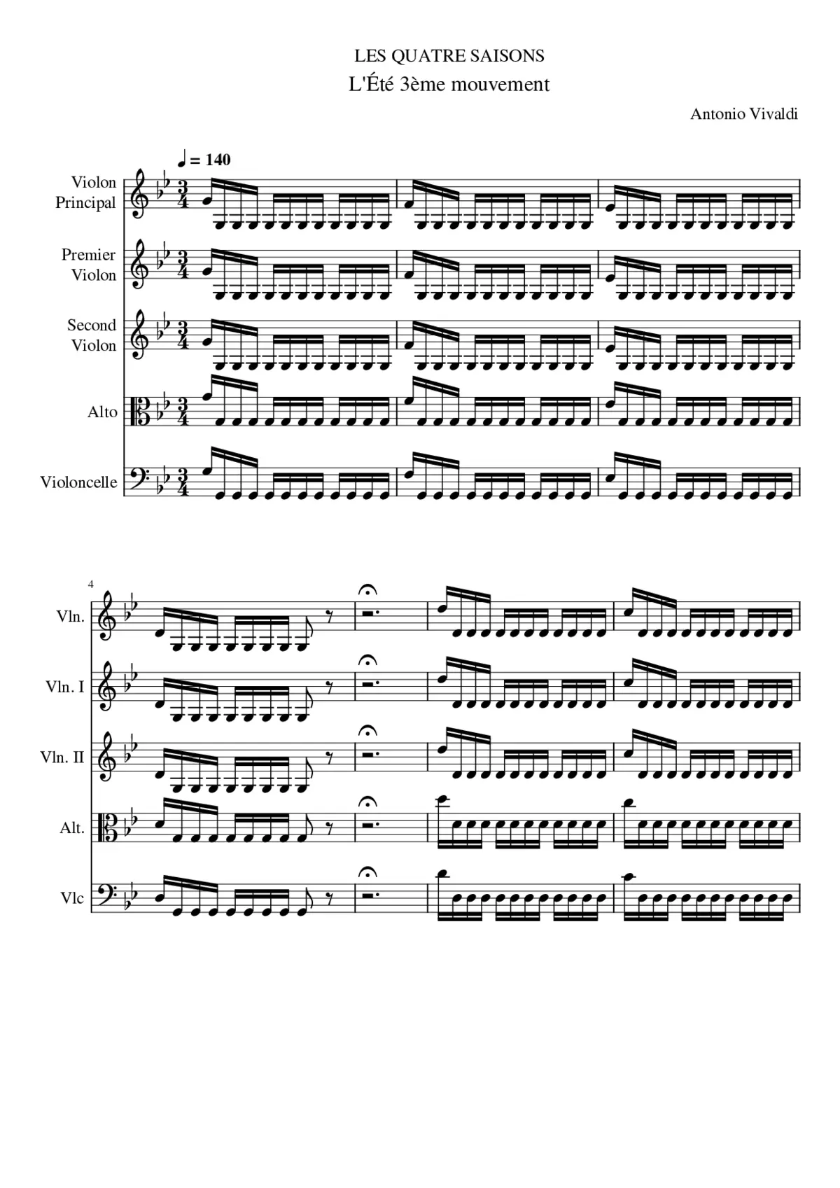 Le quattro stagioni - Page 1