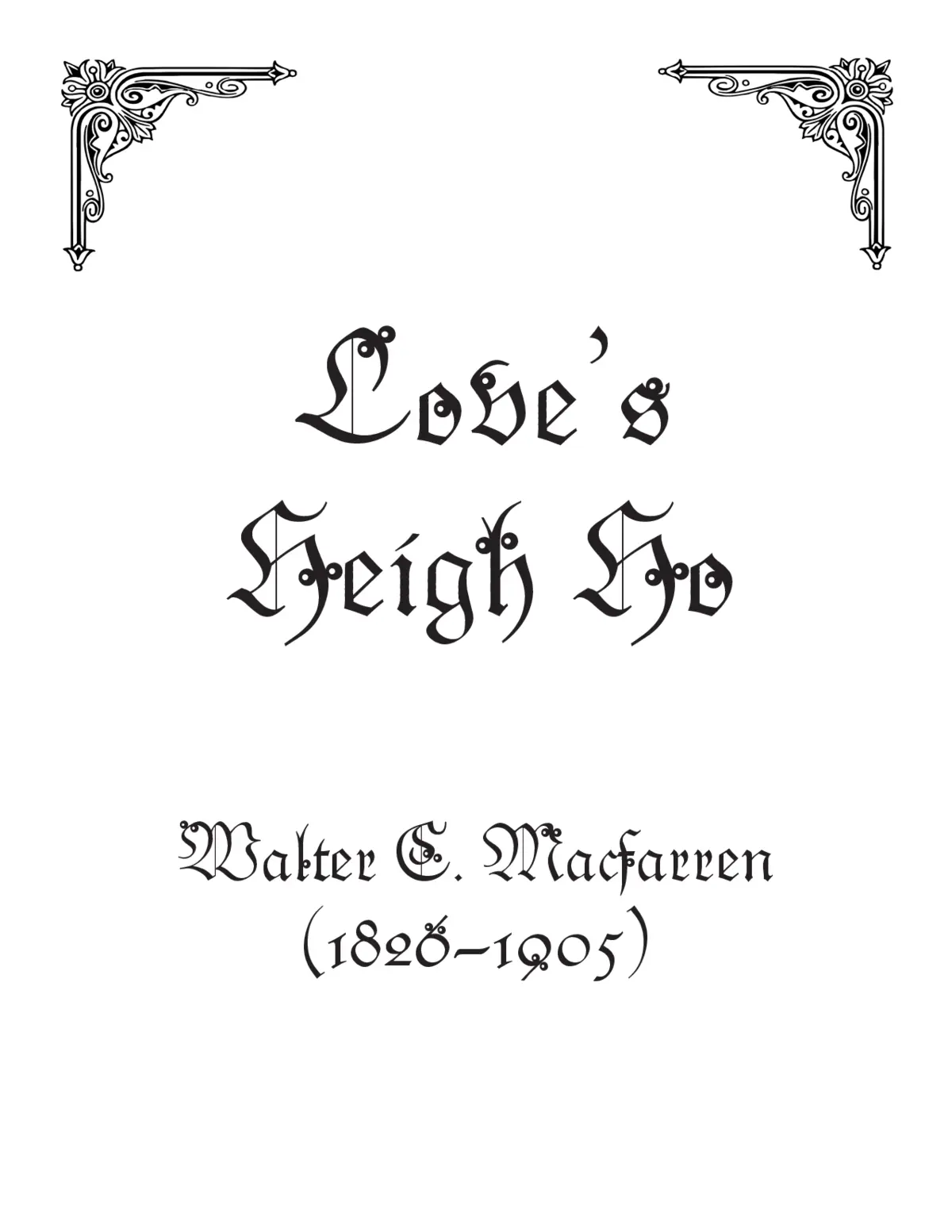 Love's heigh ho - Page 1