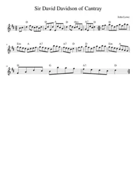 SIR DAVID DAVIDSON OF CANTRAY