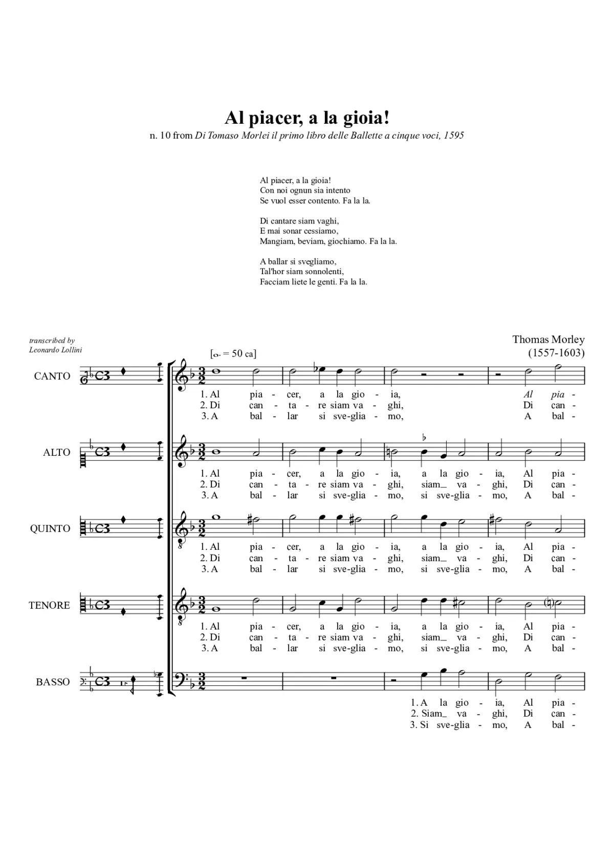 Al piacer alla gioia - Page 1