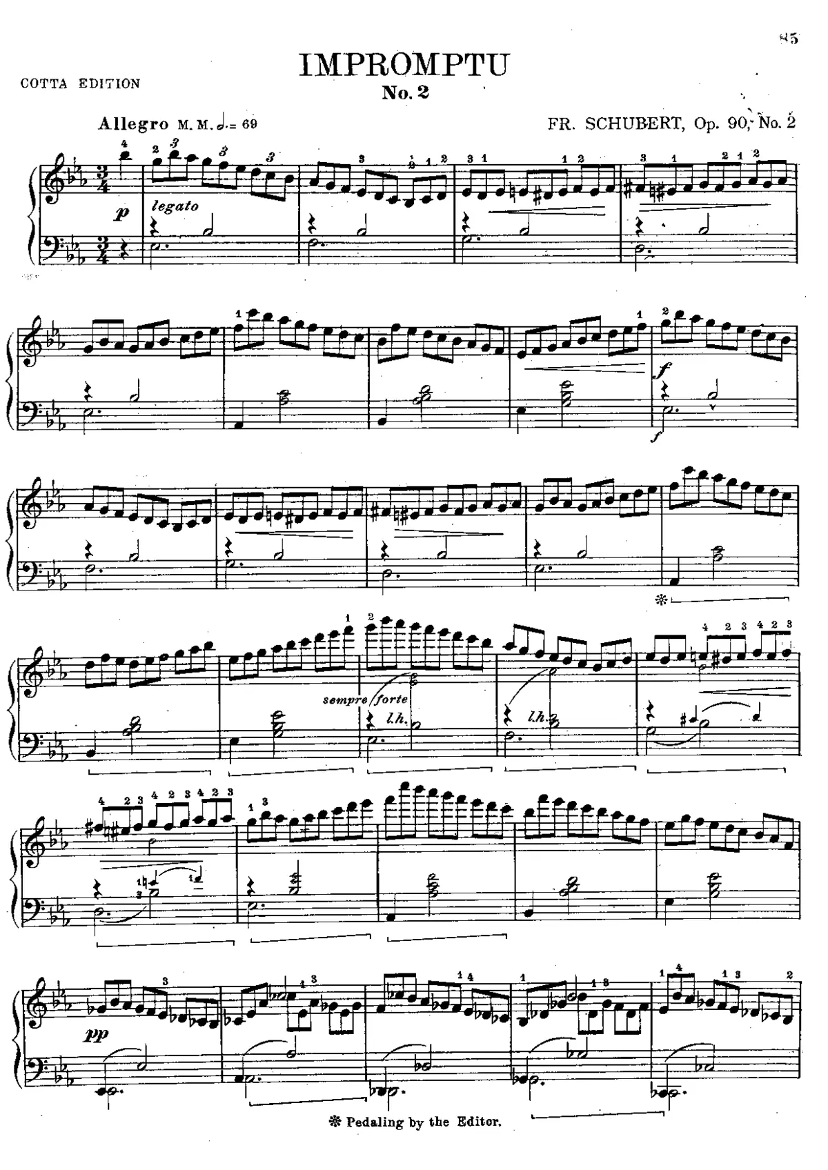 Schubert's Impromptus [revised and edited by Franz Liszt] - Page 1