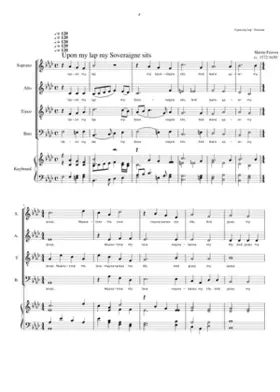 Upon my lap my Soveraigne sits