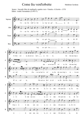 Come fra verd'erbette