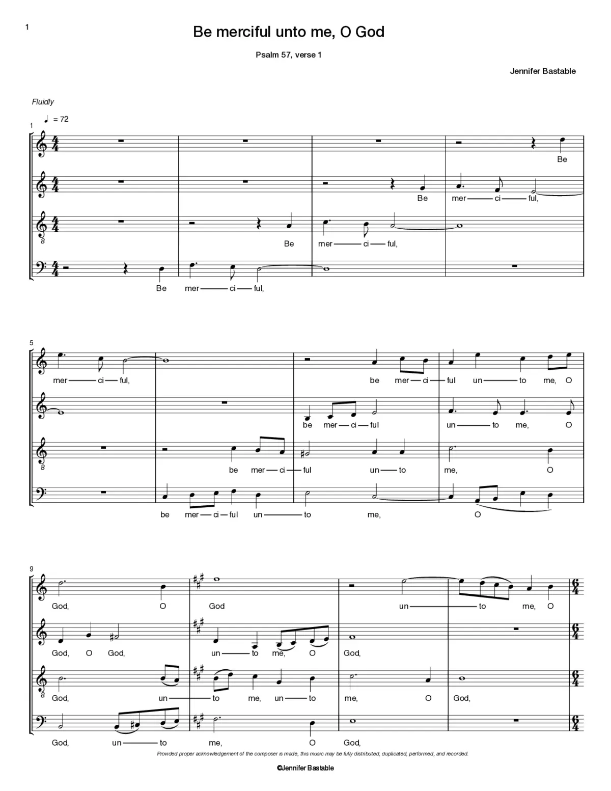 Be merciful unto me, O God - Page 1