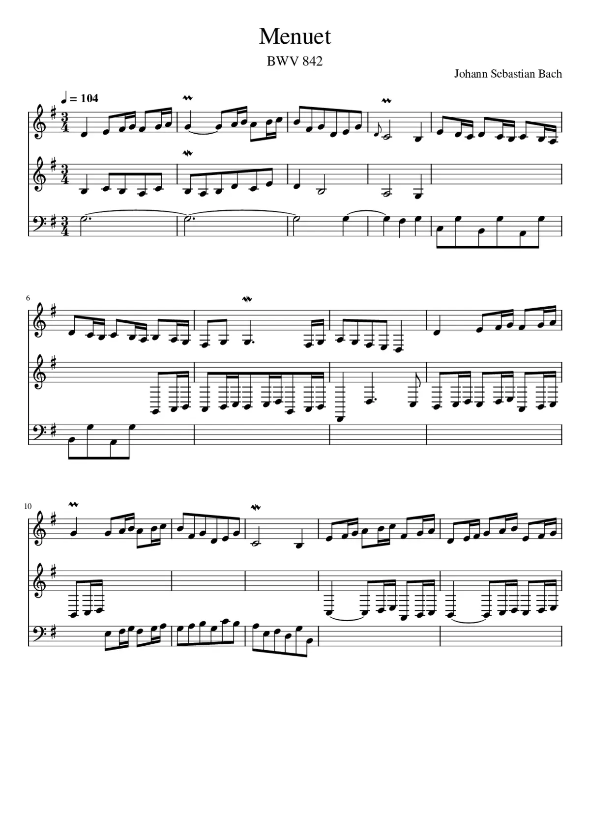 Menuet - Page 1