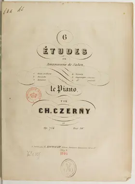 6 Etudes de Salon 'ou Amusemens'