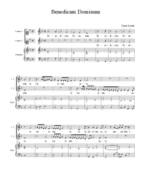 Benedicam Dominum