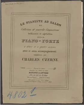 2 Rondinos Brillantes on Themes from Auber's 'L'Ambassadrice'