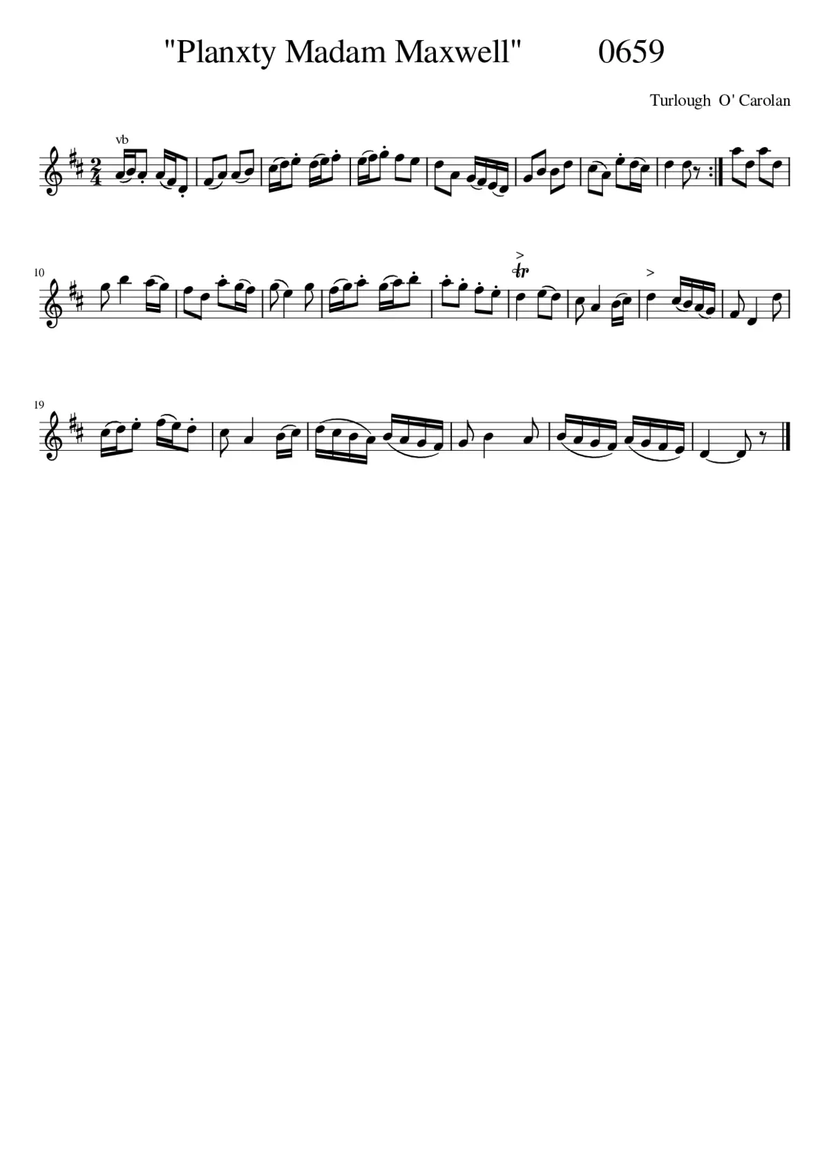 Planxty Madam Maxwell - Page 1