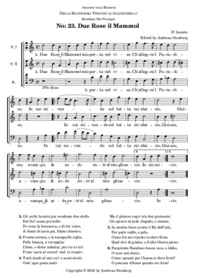 Due Rose il mammol mio