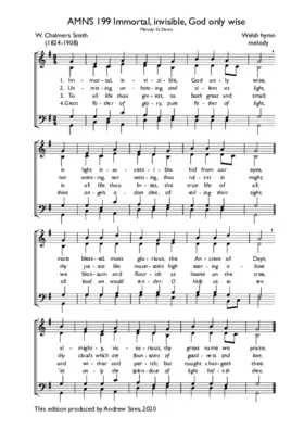 Immortal, invisible, God only wise