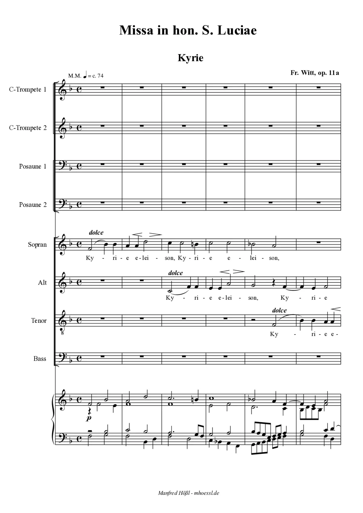 Missa in hon. S. Luciae - Page 1