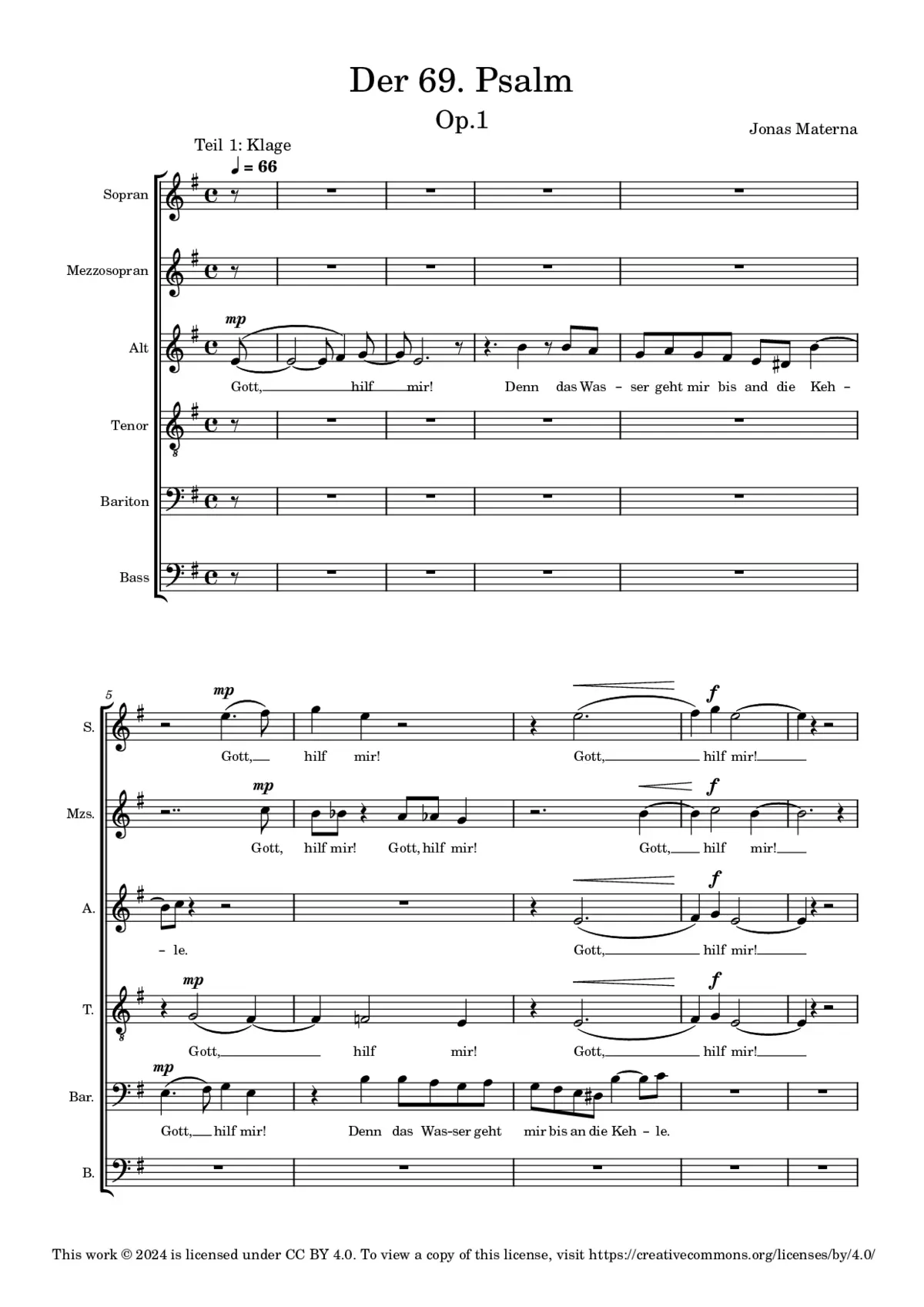 Der 69. Psalm - Page 1