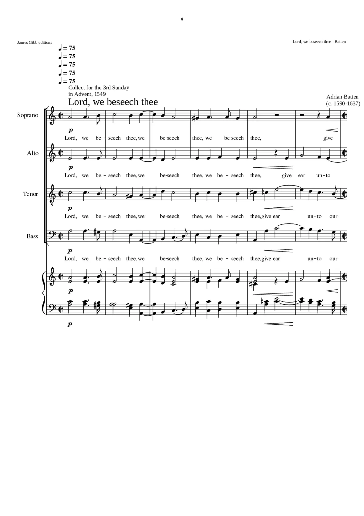 Lord we beseech thee - Page 1