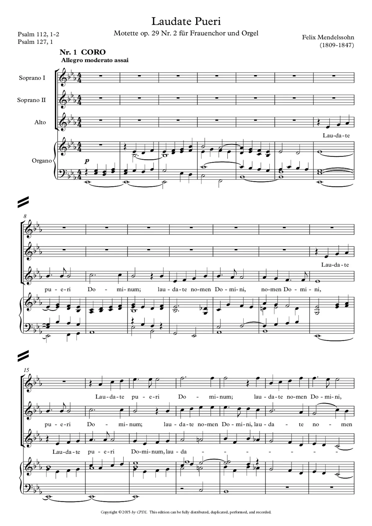 Laudate pueri - Page 1