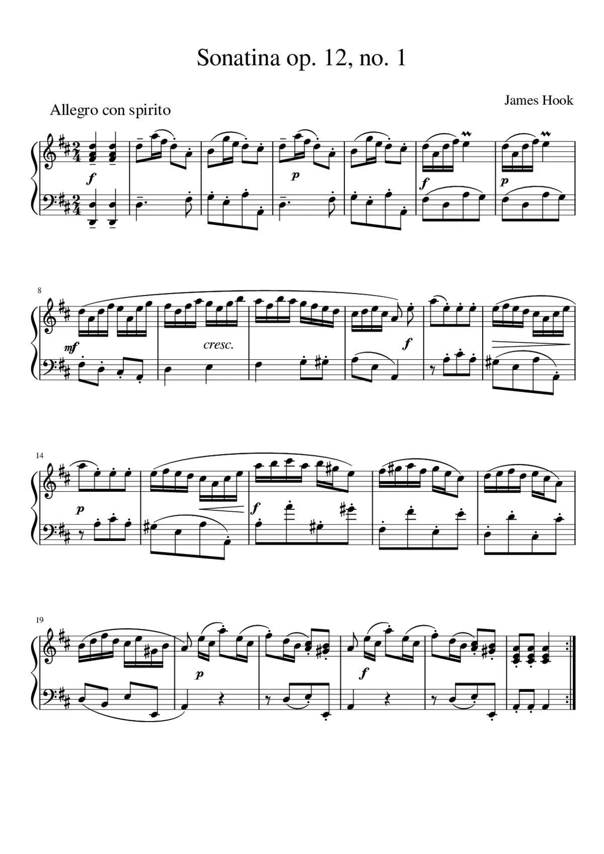 12 Keyboard Sonatinas - Page 1