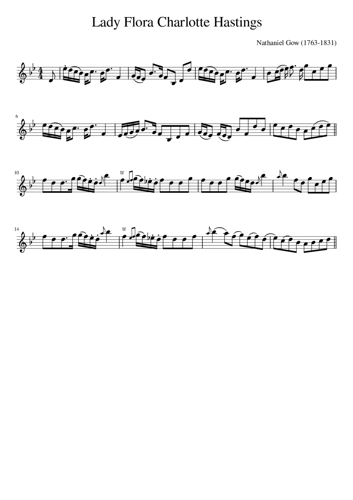 Lady Flora Charlotte Hastings - Page 1