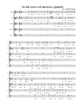 Se dal soave ed amoroso sguardo