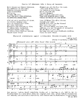 Beati omnes qui timent Dominum (i)