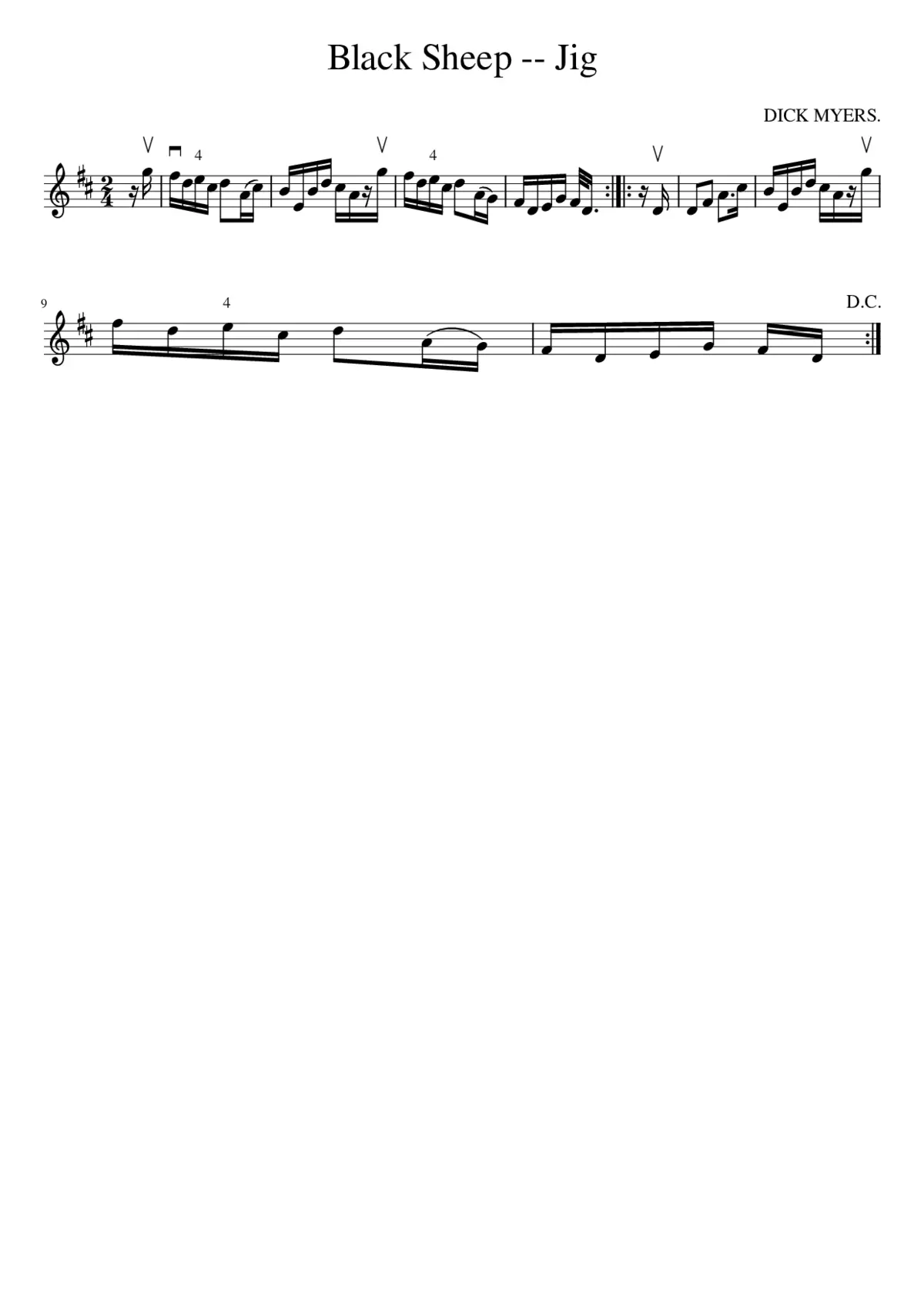 Black Sheep -- Jig - Page 1