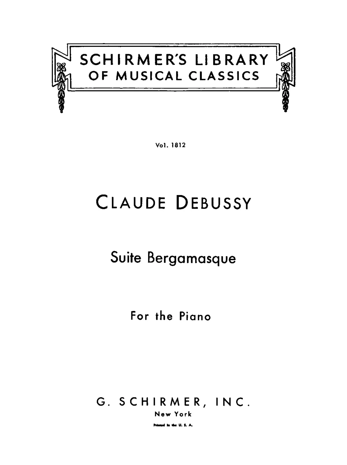 Suite Bergamasque - Page 1