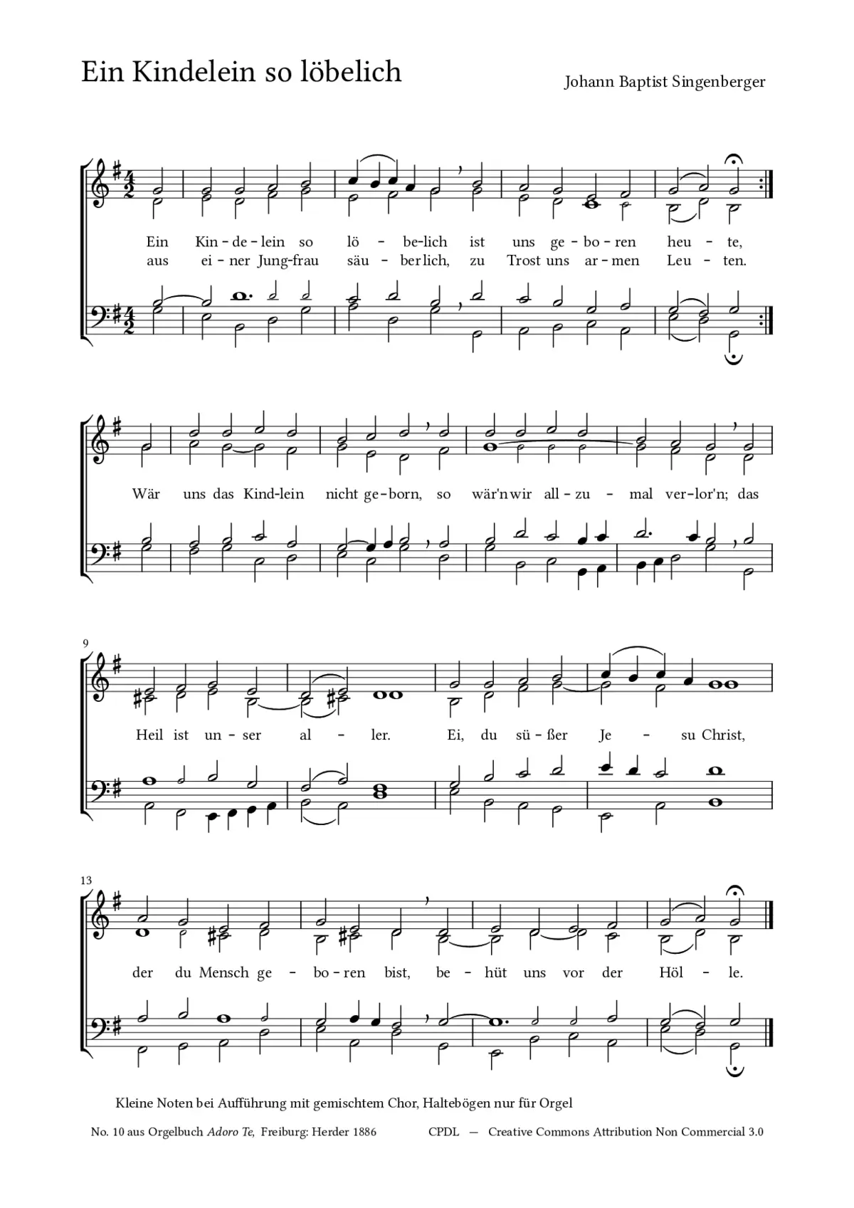Ein Kindelein so löbelich - Page 1