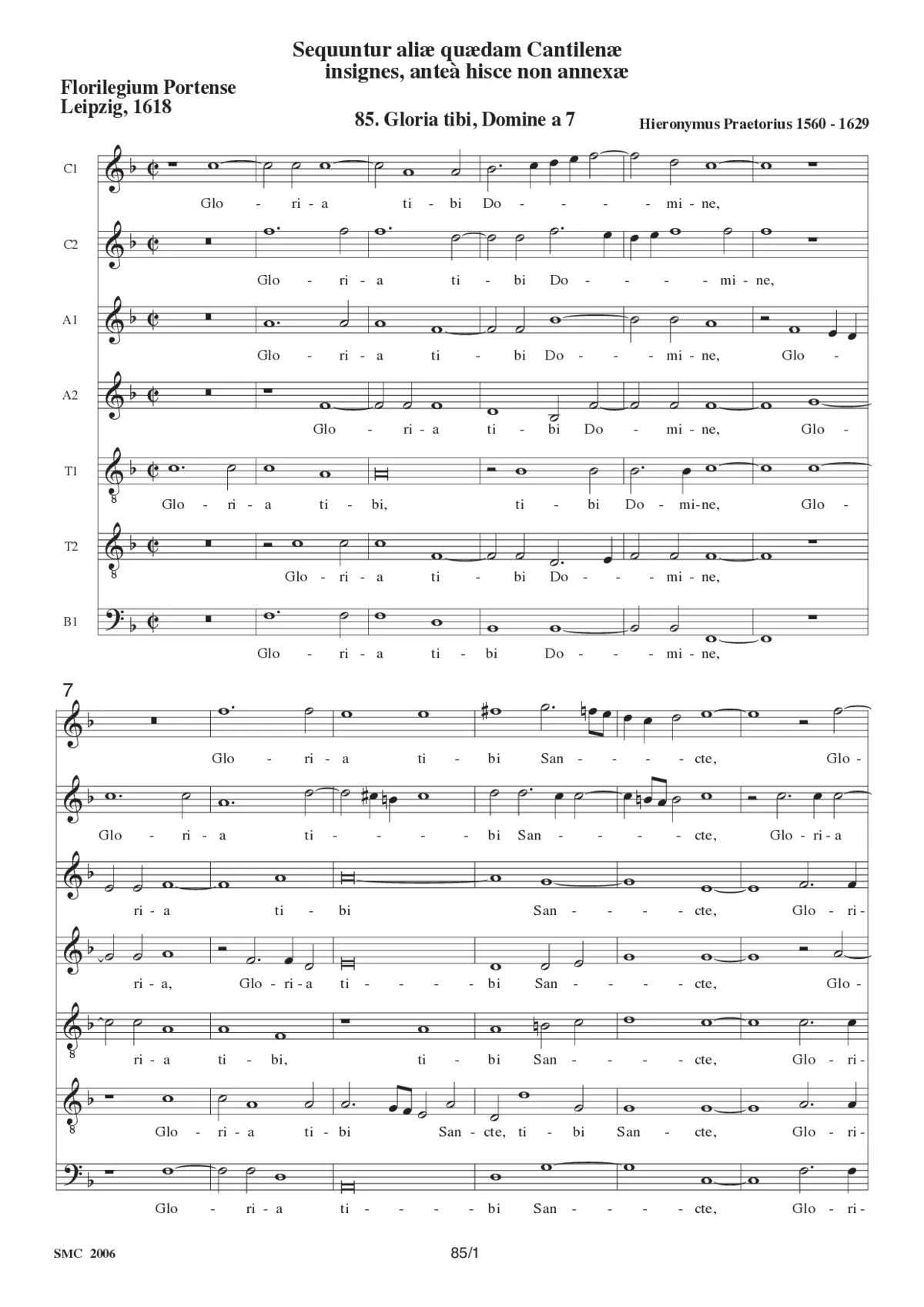 Gloria tibi Domine - Page 1