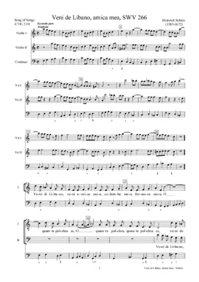 Veni de Libano, veni, amica mea, SWV 266