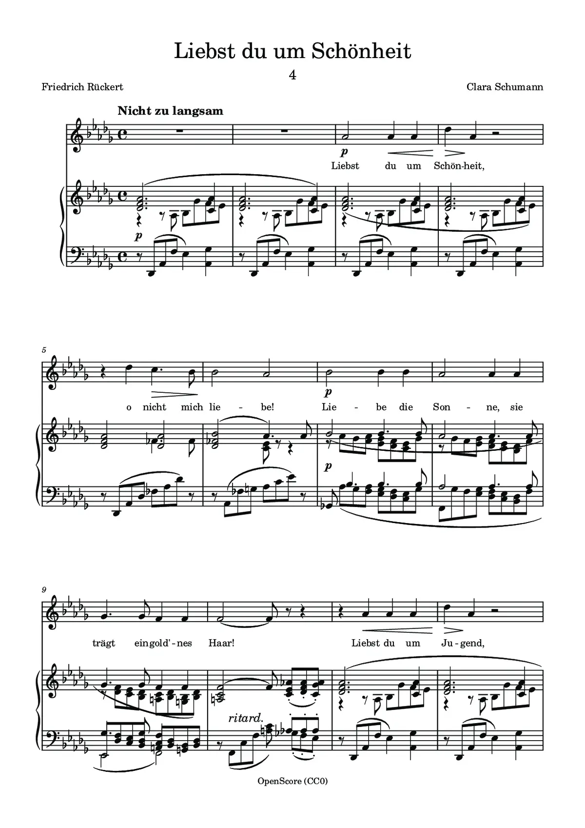 Liebst du um Schönheit - Page 1