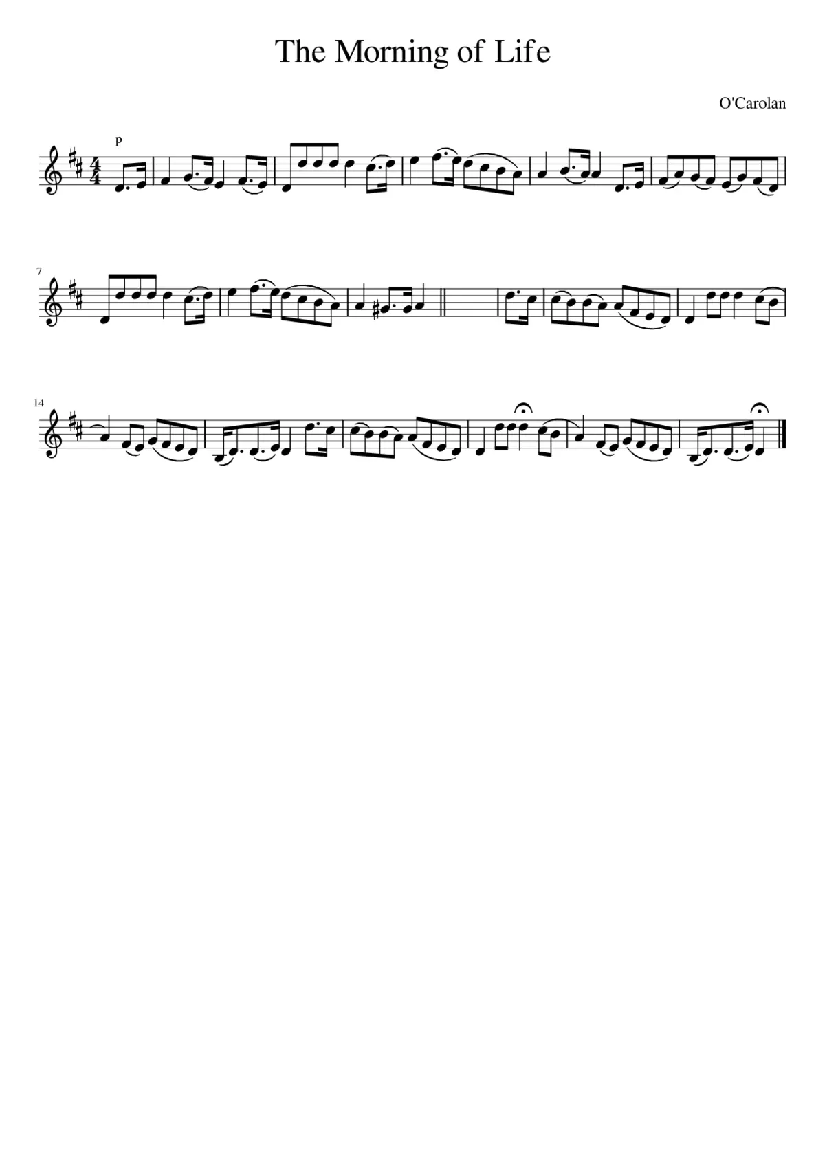 The Morning of Life - Page 1