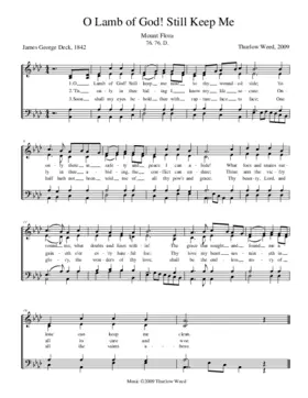 O Lamb of God, still keep me