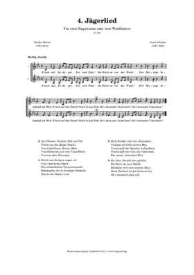 Jägerlied, D.204