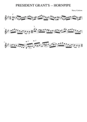PRESIDENT GRANT'S -- HORNPIPE