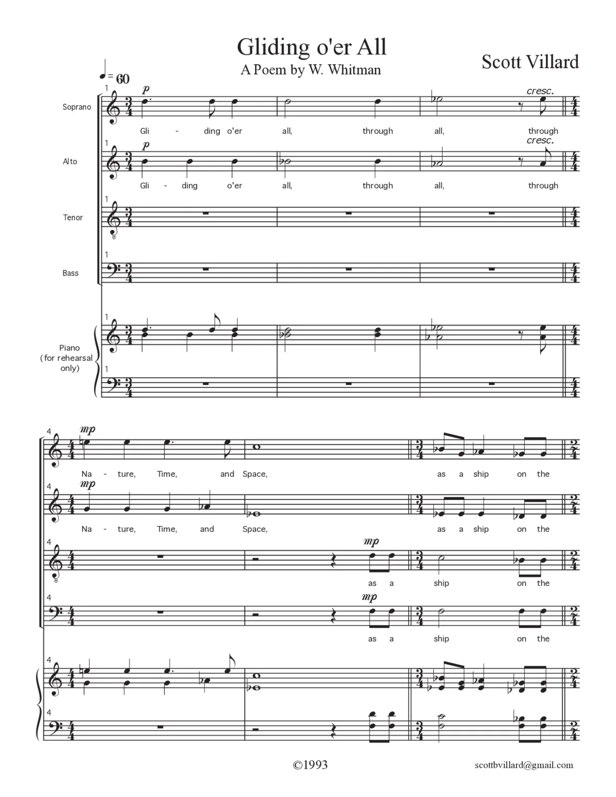 Gliding O'er All - Page 1