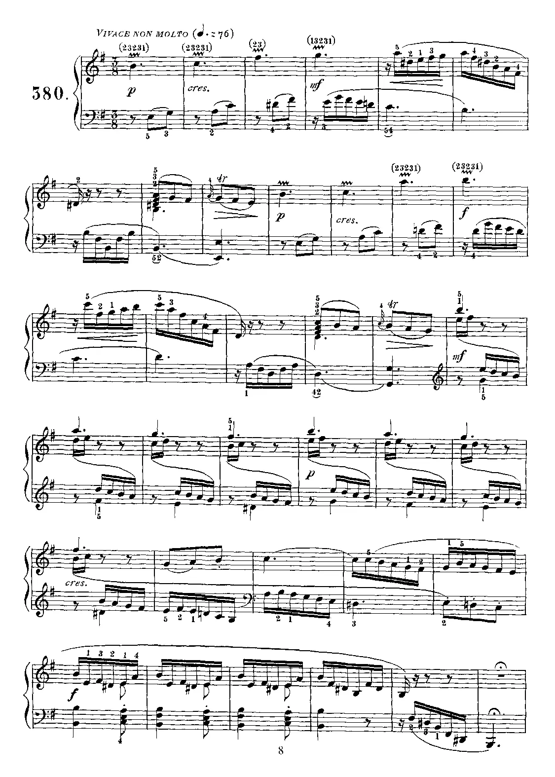 Keyboard Sonata in E minor - Page 1