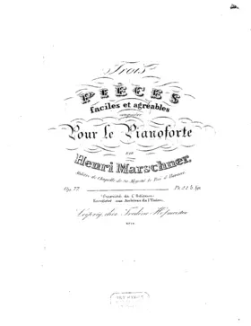 3 Pièces fáciles et agréables, Op.77